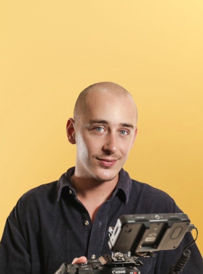 Daan Lubbers met zijn camera